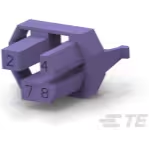 TE Connectivity-2-100526-0 Steckverbinderzubehör Connector Accessories Coding Key Straight Glass Filled Polyamide 6/6 Blue Bag