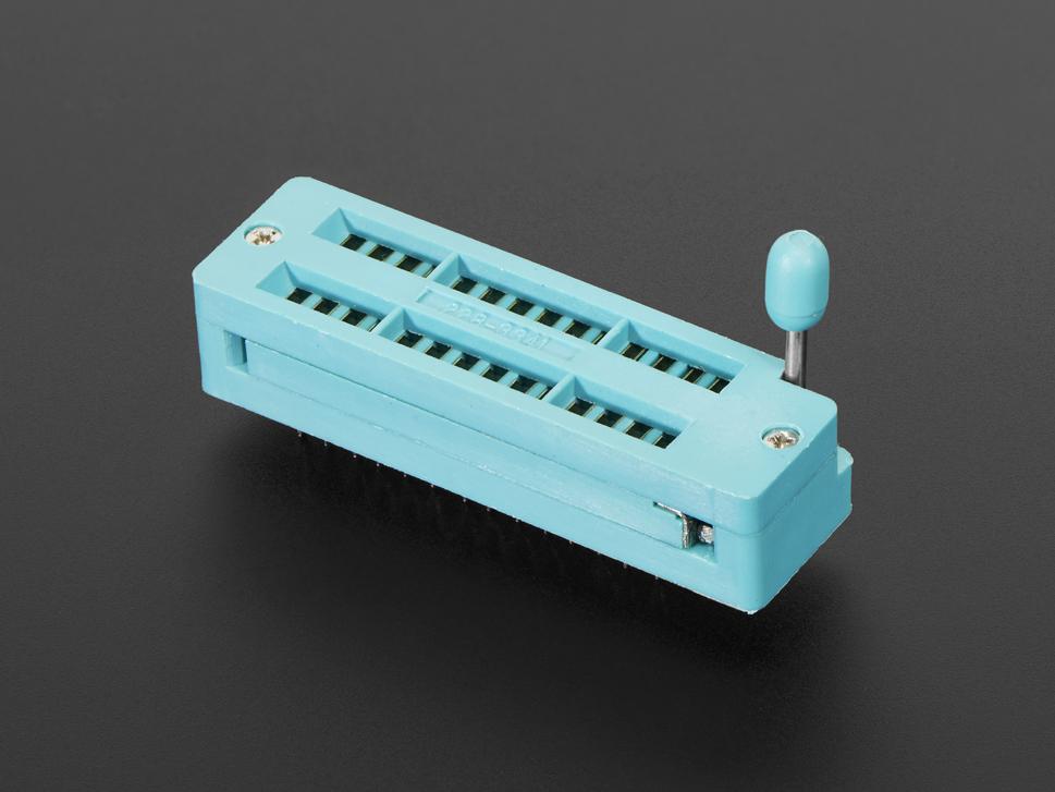 Adafruit Industries-382 Connector Socket 28-pin ZIF socket