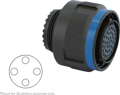 SOURIAU-8D521Z48SB 圆形连接器 Conn Circular SKT 4 POS Crimp ST Cable Mount 4 Terminal 1 Port