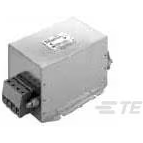 TE Connectivity-6609068-4 Filtres d'alimentation Power Line Filter 50Hz/60Hz 25A 480VAC Terminal Block Flange Mount