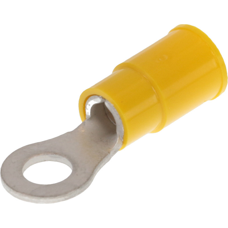 Molex-0190700123 连接器端子 Ring Tongue Terminal 10-12AWG Copper Yellow 27.4mm Tin InsulKrimp Carton