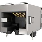 Conn RJ-45 F 8 POS 1.27mm Solder RA Thru-Hole 8 Terminal 1 Port Cat 5e