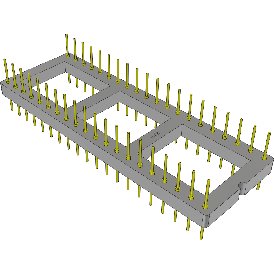 Samtec-APA-640-T-M Enchufe del conector Conn DIP Adapter HDR 40 POS 2.54mm ST Thru-Hole Tube