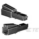 TE Connectivity-1-1534155-1 Einzeladersteckverbinder, Gehäuse Conn Housing PL 2 POS Crimp ST Cable Mount Black Package
