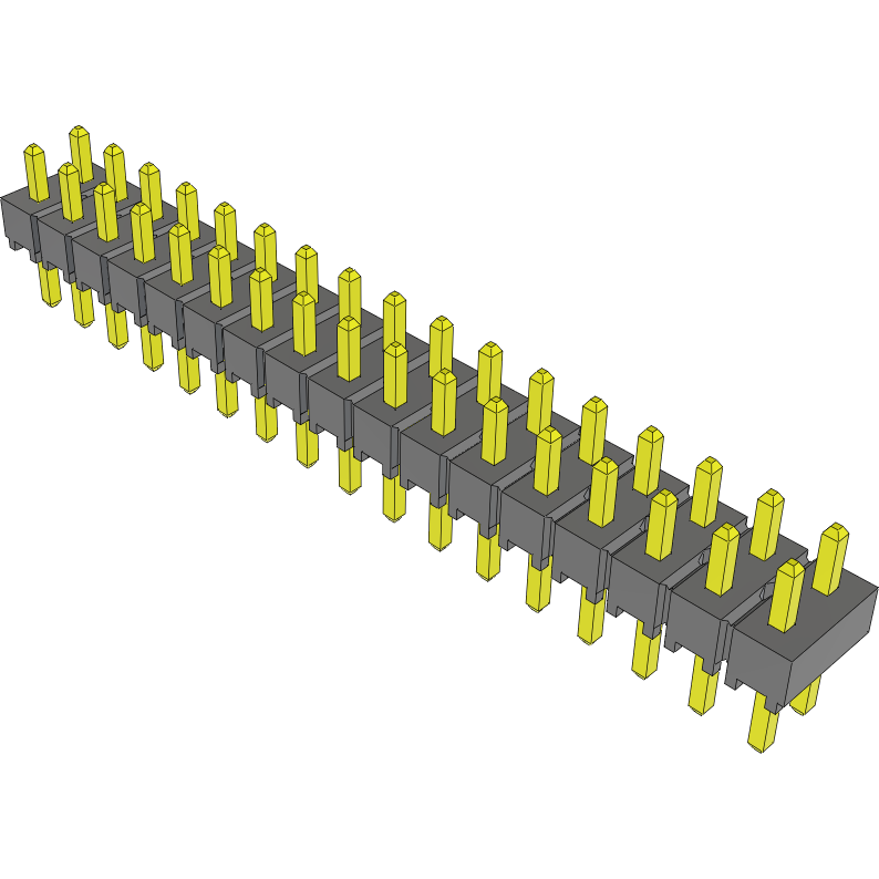 Samtec-TSW-117-05-L-D 连接器插头及 PCB 插座 Conn Unshrouded Header HDR 34 POS 2.54mm Solder ST Top Entry Thru-Hole Bulk