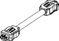 Amphenol-ND9ACL250A 其他电缆组件 Cable Assembly Ethernet 0.5m 26AWG IX Industrial Type A to IX Industrial Type A 10 to 10 POS M-M Crimp-Crimp ix Industrial™ Bag