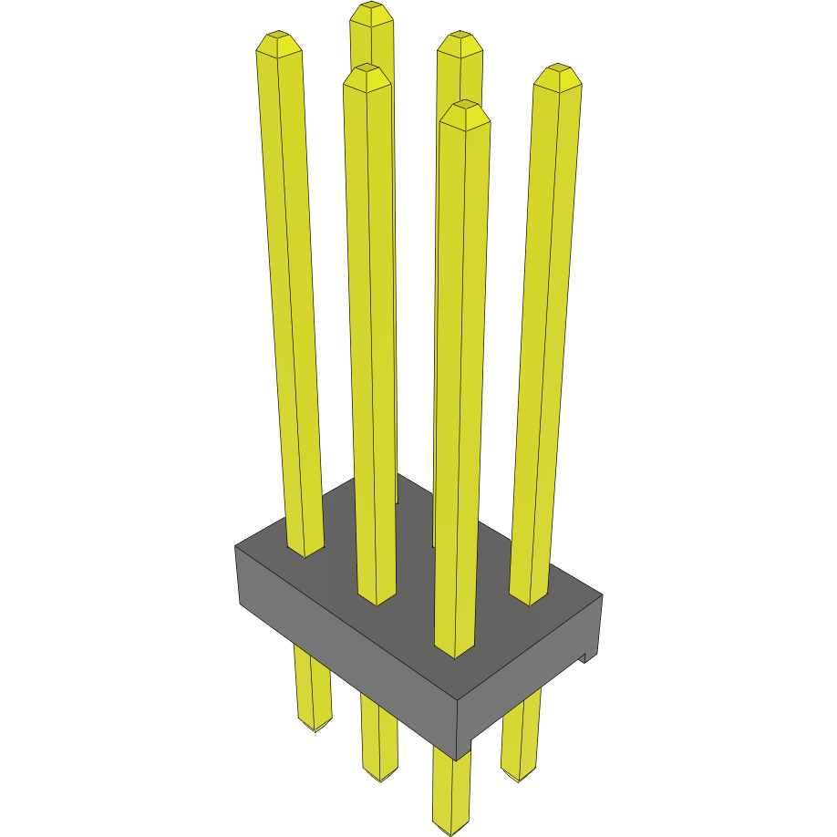 Samtec-MTMM-103-11-G-D-400 Steckverbinderleisten und Leiterplattenbuchsen Conn Unshrouded Header HDR 6 POS 2mm Solder ST Top Entry Thru-Hole Bulk