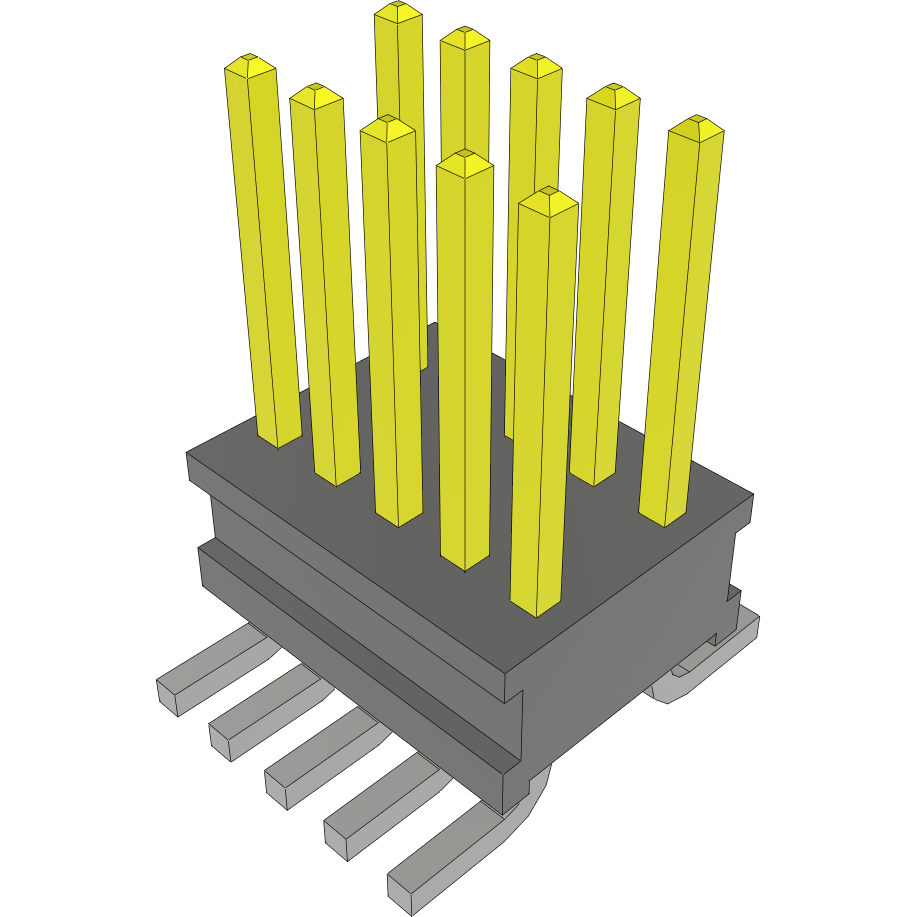 Samtec-FTR-105-01-S-D Piastre connettori e prese PCB Conn Unshrouded Header HDR 10 POS 1.27mm Solder ST Top Entry SMD Tube