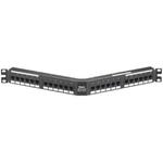 Category 6, 24 port, flat punch down patch panel