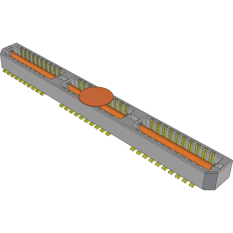 Samtec-QSH-060-01-L-D-DP-A-K-TR 连接器插头及 PCB 插座 Conn Micro High Speed Socket Strip SKT 120 POS 0.5mm Solder ST Top Entry SMD Q Strip® T/R