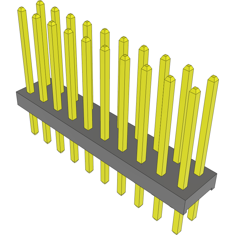 Samtec-MTMM-110-09-G-D-335 Connector Headers and PCB Receptacles Conn Unshrouded Header HDR 20 POS 2mm Solder ST Top Entry Thru-Hole Bulk