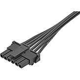 Molex-1451320610 Cable Assembly AC Power Cable Assembly AC Power 1m Micro-Fit to Micro-Fit 6 to 6 POS F-F Crimp-Crimp 20AWG