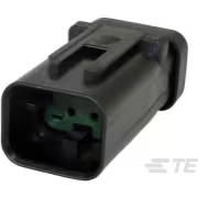 TE Connectivity-776488-4 Einzeladersteckverbinder, Gehäuse Conn Housing PL 4 POS 4.5mm Crimp ST Cable Mount Black Bag Automotive