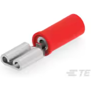 TE Connectivity-640916-1 连接器端子 Quick Disconnect Terminal 18-22AWG Brass Red F 20.32mm Tin Reel