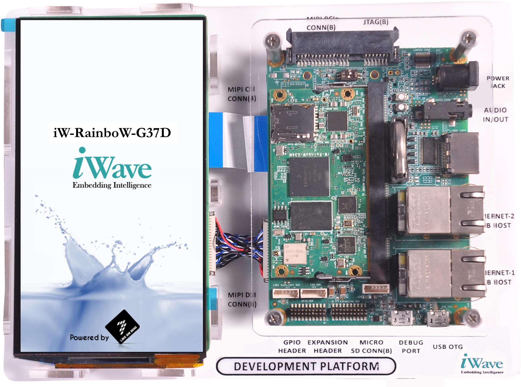 iWave Systems-IW-G37D-SM04-4L001G-E008G-LCA 嵌入式系统开发板和套件 I.MX 8M Application Processor and SOC Development Board 1GB RAM 2MB/8GB eMMC Flash/SPI Flash Linux 4.14.98 Medical