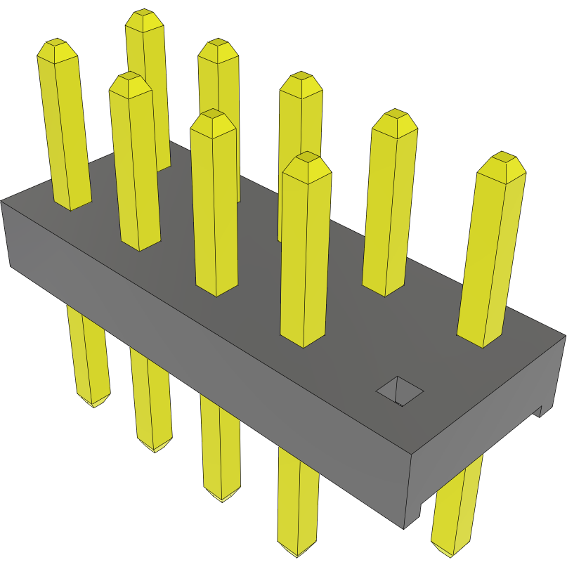 Samtec-TMM-105-01-G-D-009 Steckverbinderleisten und Leiterplattenbuchsen Conn Unshrouded Header HDR 10 POS 2mm Solder ST Top Entry Thru-Hole Bulk