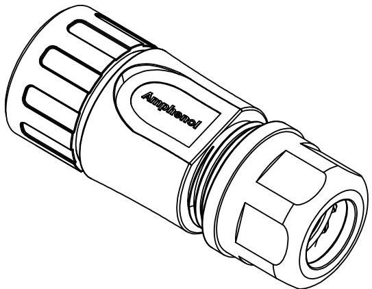 Amphenol-MS3450LS36-52PW Steckverbinder, rund Conn Circular PIN 52 POS Crimp ST Wall Mount 52 Terminal 1 Port