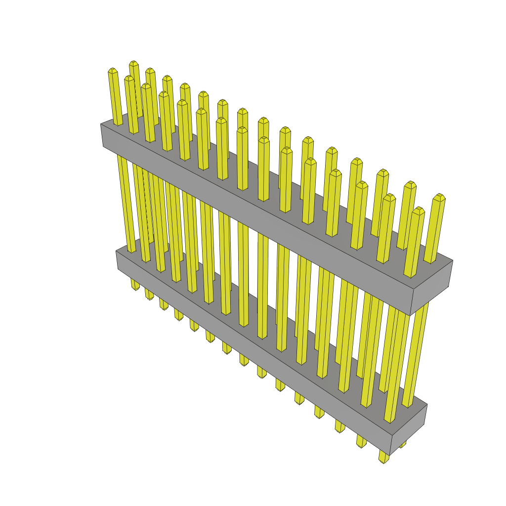 Samtec-TW-15-08-L-D-560-090 Connector Headers and PCB Receptacles Conn Board Stacker HDR 30 POS 2mm Solder ST Top Entry Thru-Hole Bulk