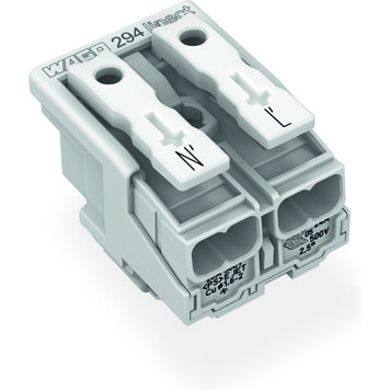 WAGO-294-8022 Potencia del conector Conn Power 2Power POS Spring Clamp ST Cable Mount 1 Port Foil