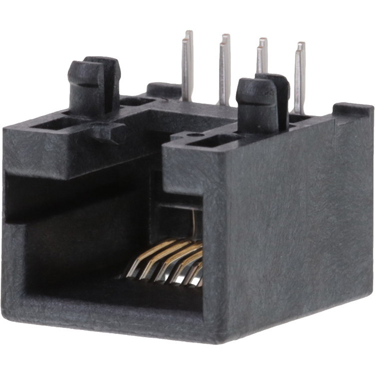 Molex-95501-2882 Telecomunicaciones y teléfono del conector Conn RJ-45 RCP 8 POS 1.02mm Solder RA Thru-Hole 8 Terminal 1 Port Cat 3 Tray