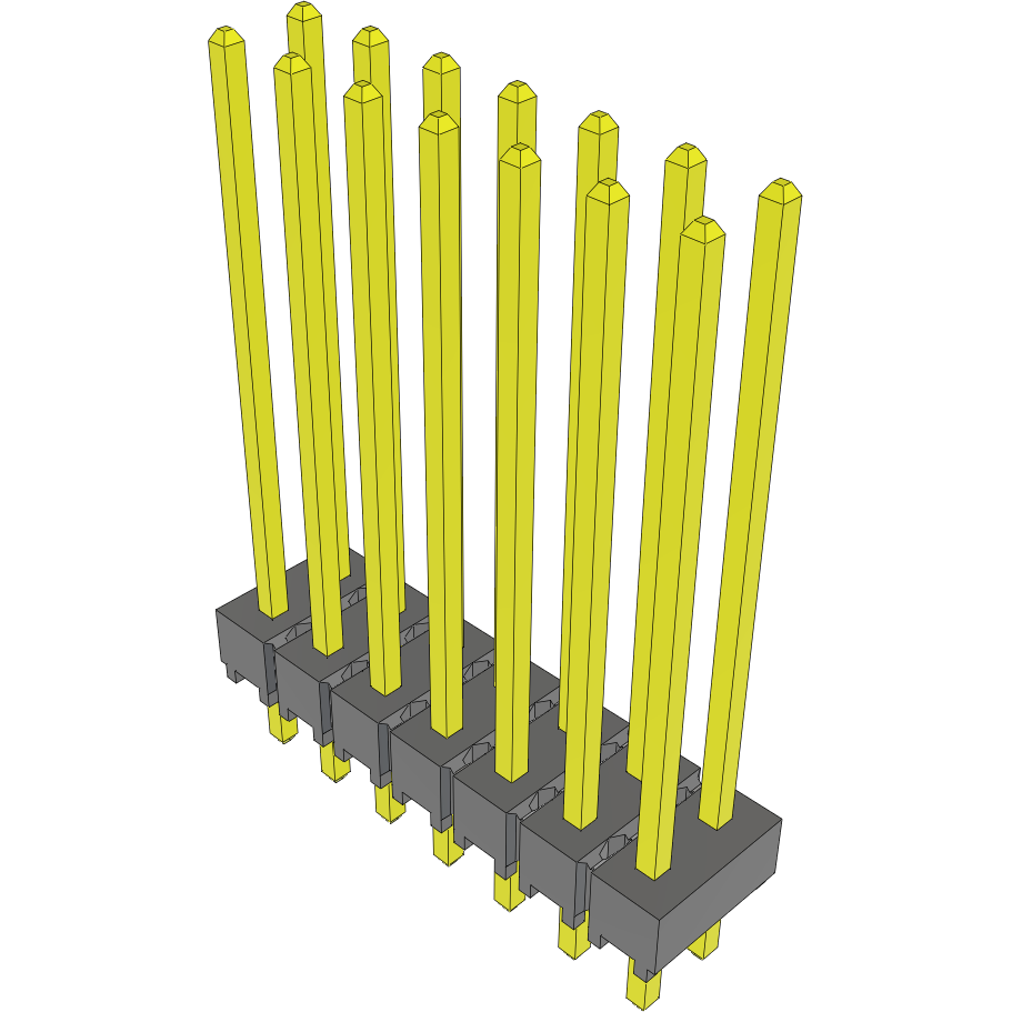 Samtec-HTSW-107-18-G-D Piastre connettori e prese PCB Conn Unshrouded Header HDR 14 POS 2.54mm Solder ST Top Entry Thru-Hole Bulk