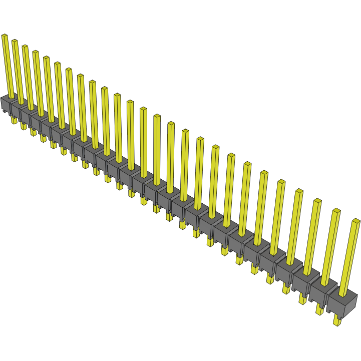 Samtec-MTSW-126-22-S-S-440 Piastre connettori e prese PCB Conn Unshrouded Header HDR 26 POS 2.54mm Solder ST Top Entry Thru-Hole Bulk