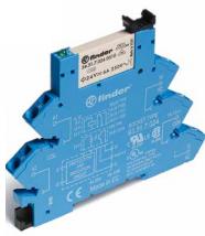 Finder-38.61.7.024.0050 Sonstige Relais Electromechanical Relay 24VDC 2.307KOhm 10A SPDT DIN Rail Relay Interface Module