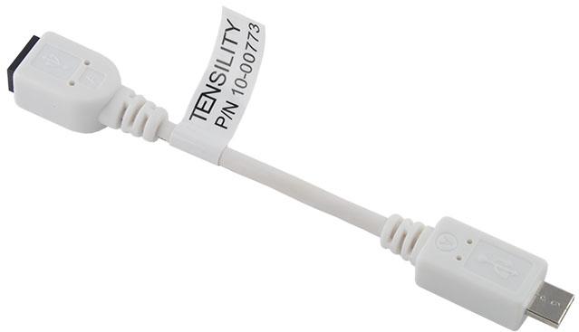 Tensility International-10-00773 Cable Assembly USB Cable Assembly 0.1m Mini USB Type A to Micro USB Type A 5 to 5 POS PL-RCP 28AWG