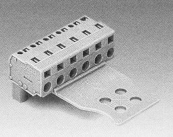 WAGO-732-105/026-000/033-000 Steckverbinder, Klemmenblöcke Conn PC Terminal Block F 5 POS 7.5mm Spring Clamp RA Cable Mount 14A