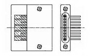 TE Connectivity-SSL015M6D Conector D-subminiatura Conn Nano-D SKT 15 POS 0.635mm Solder RA Thru-Hole 15 Terminal 1 Port Package