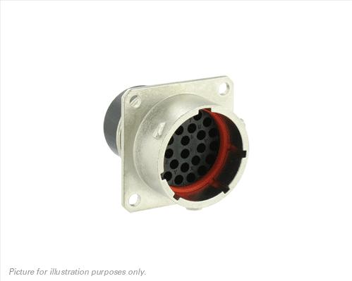 SOURIAU-UT0W016-26PH6 Steckverbinder, rund Conn Circular PIN 26 POS Crimp ST Wall Mount 26 Terminal 1 Port