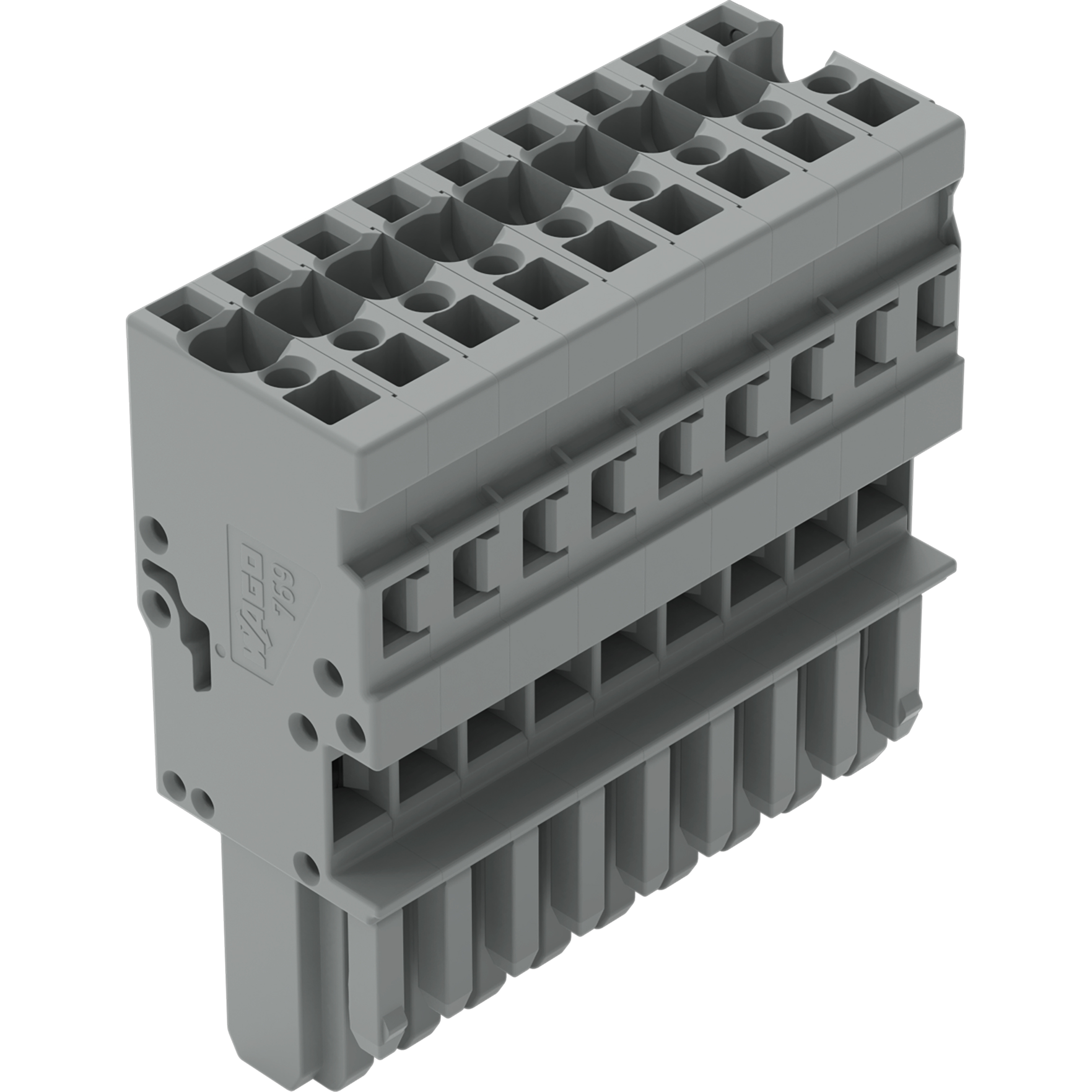 WAGO-769-109 Connector Terminal Blocks Conn Terminal Block PL 9 POS 5mm ST Cable Mount 32A Box