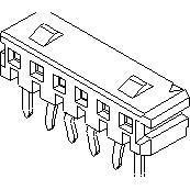 Molex-524180310 连接器插头及 PCB 插座 Conn Socket Strip RCP 3 POS 2mm Solder RA Thru-Hole Tray