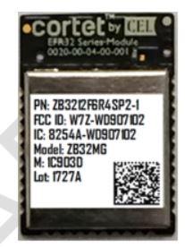 California Eastern Laboratories-ZB3212F6R4SP2-1C-R Módulo inalámbrico combinado BT+ZigBee Module 2405MHz to 2480MHz 33-Pin T/R