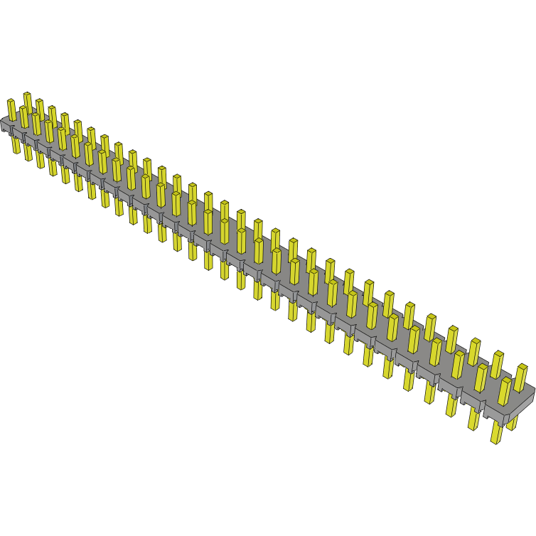 Samtec-MTLW-130-06-G-D-110 Connector Headers and PCB Receptacles Conn Unshrouded Header HDR 60 POS 2.54mm Solder ST Top Entry Thru-Hole Bulk
