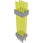 Conn Board Stacker HDR 10 POS 1.27mm Solder ST Thru-Hole