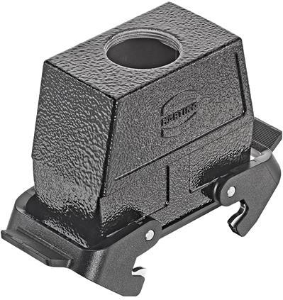 HARTING-09307160730 Schrumpfbalgenadapter Hood 180° 16B Shell Size Powder Die Cast Aluminum Double Lock Han®