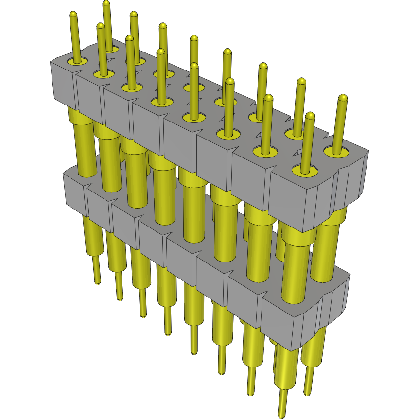 Samtec-BBD-108-G-G 连接器插头及 PCB 插座 Conn Unshrouded Header HDR 16 POS 2.54mm Solder ST Top Entry Thru-Hole Tube
