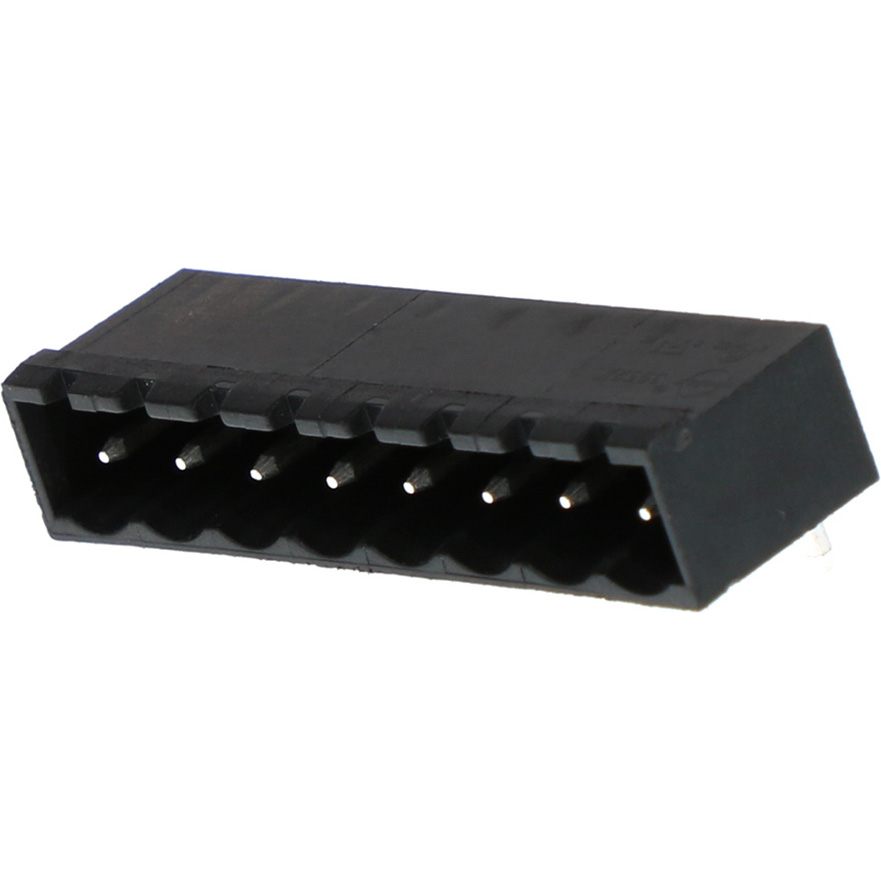 Molex-39522-1008 Steckverbinderleisten und Leiterplattenbuchsen Conn Shrouded Header (4 Sides) HDR 8 POS 5mm Solder RA Thru-Hole Eurostyle