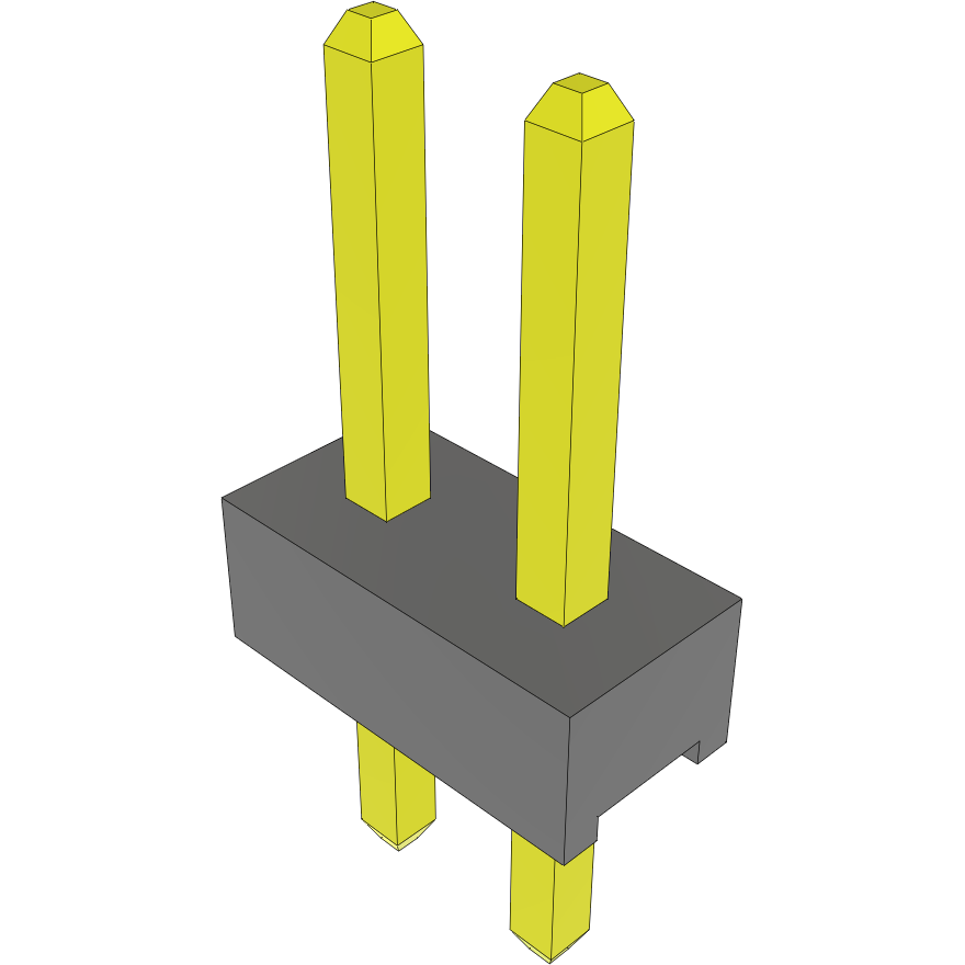 Samtec-MTMM-102-04-S-S-165 Steckverbinderleisten und Leiterplattenbuchsen Conn Unshrouded Header HDR 2 POS 2mm Solder ST Top Entry Thru-Hole Bulk