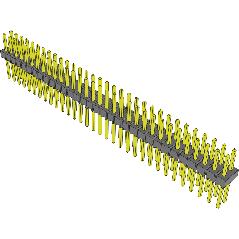 Samtec-TSW-132-22-L-D Steckverbinderleisten und Leiterplattenbuchsen Conn Unshrouded Header HDR 64 POS 2.54mm Solder ST Top Entry Thru-Hole Bulk