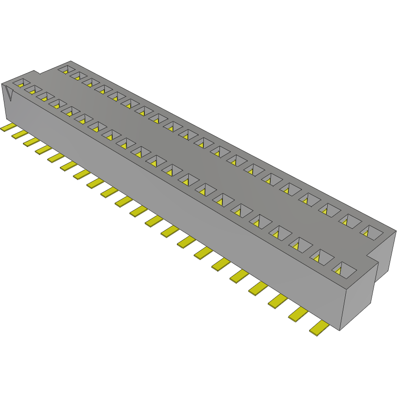 Samtec-BKS-141-01-L-V Cabezales del conector y receptáculos PCB Conn Micro Socket Strip SKT 41 POS 1mm Solder ST SMD TIGER CLAW™ Tube