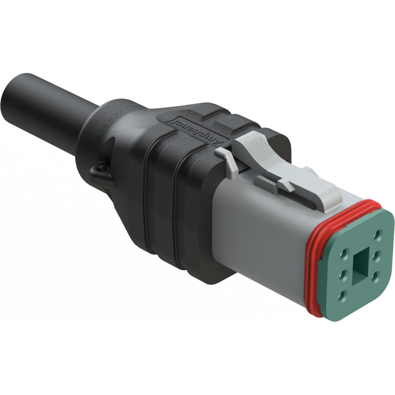 Amphenol-AT06GY-6S-N-TPE-M2 Montajes de cables, otros Cable Assembly Molded 2m 18AWG Wire to Board 6 POS F Box