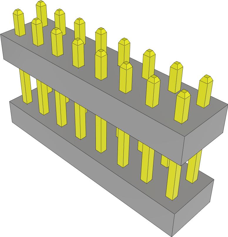 Samtec-TW-08-02-L-D-138-130 Steckverbinderleisten und Leiterplattenbuchsen Conn Board Stacker HDR 16 POS 2mm Solder ST Thru-Hole Bulk