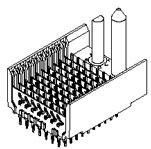 Molex-0740621002 Blackplane del conector Conn VHDM HDR 80 POS 1mm Press Fit ST Thru-Hole VHDM® Tube