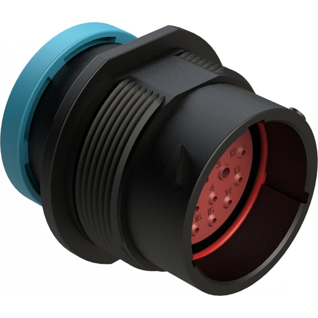 Amphenol-AHDP04-18-20PR-BRA Steckverbinder, rund Conn Circular PIN 20 POS ST Panel Mount 20 Terminal 1 Port Box