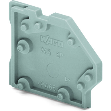 WAGO-745-338 Steckverbinderzubehör Connector Accessories Spacer Straight Gray Box