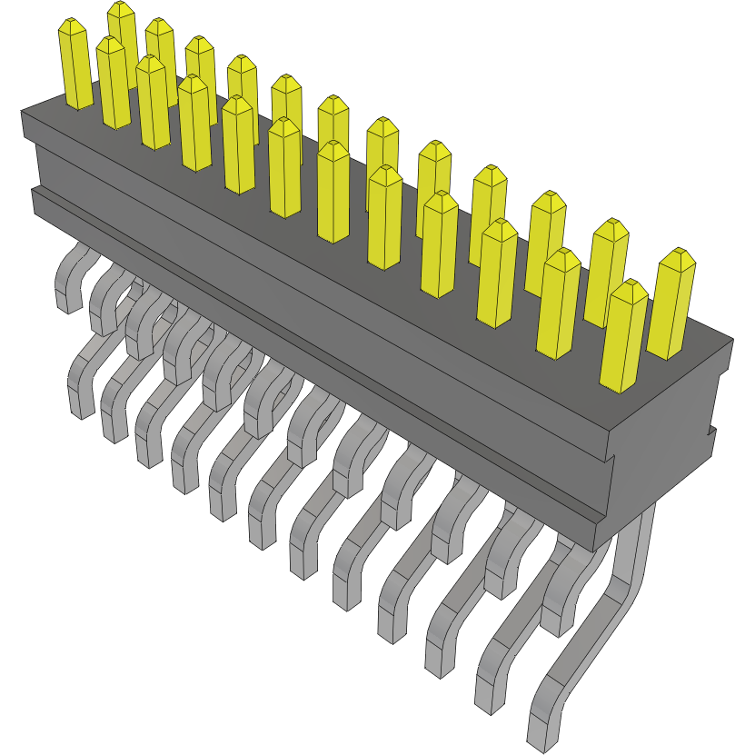 Samtec-FTSH-112-02-F-DH Connector Headers and PCB Receptacles Conn Unshrouded Header HDR 24 POS 1.27mm Solder RA Side Entry SMD TIGER CLAW™ Tube