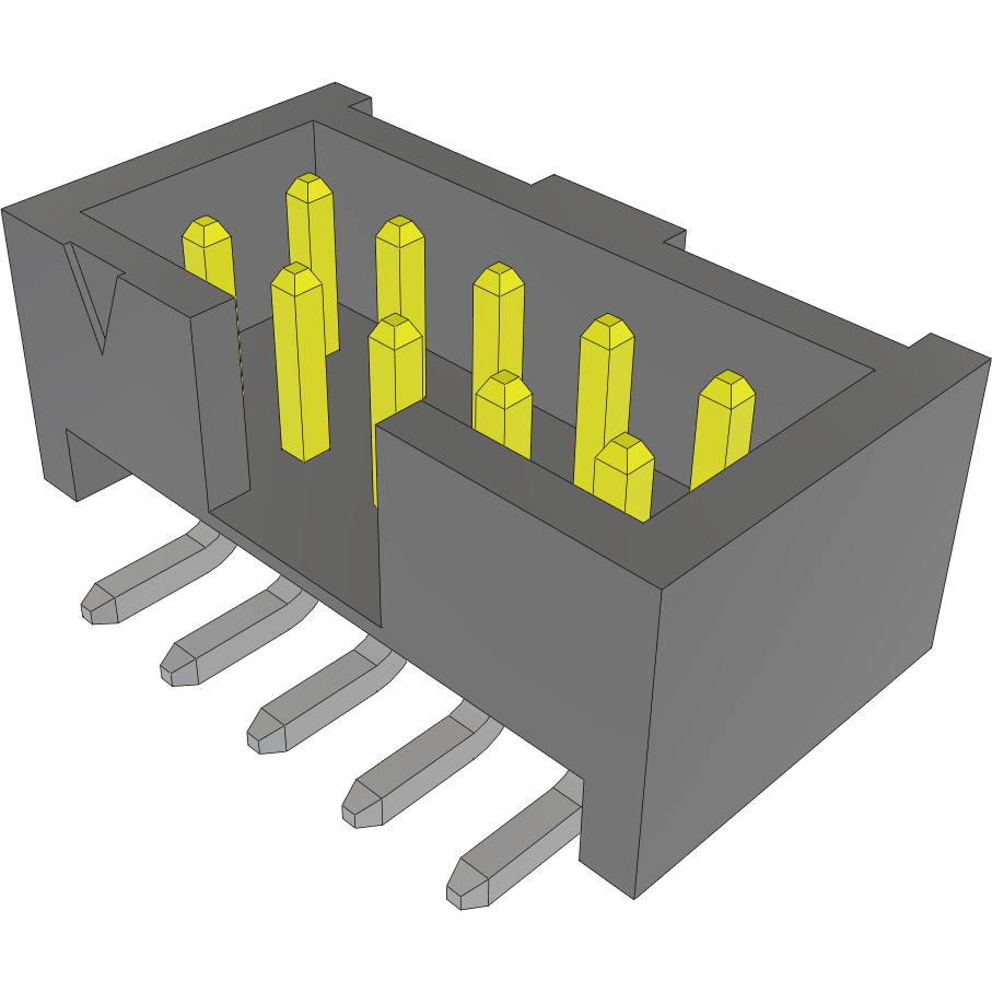 Samtec-LTMM-105-02-S-D-SM Steckverbinderleisten und Leiterplattenbuchsen Conn Shrouded Header HDR 10 POS 2mm Solder ST SMD Tube