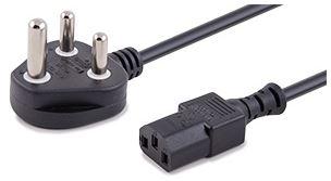 DataPro International-9211-06C Cable Assembly AC Power Cable Assembly 1.83m BS 546 to IEC C13 3 to 3 POS F-M 19AWG